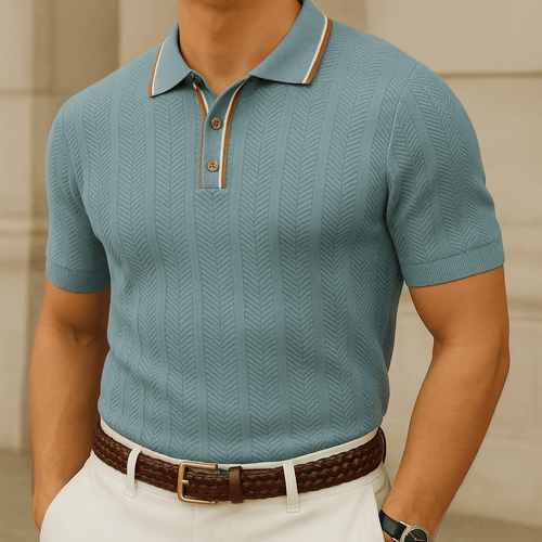 Old Money Ashford Knitted Polo - We Are Old Money 1DA4197D3F104774B46096EB18478031