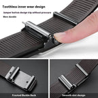 Men's Black Cowskin Leather Belt - We Are Old Money CAD8535D5436442BA034235A3921EAEA