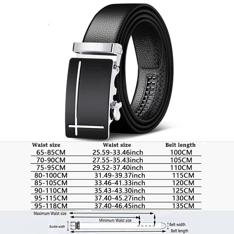 Men's Genuine Leather Automatic Belt - We Are Old Money 7C11584F1B984A16B21A781FE4B066A5