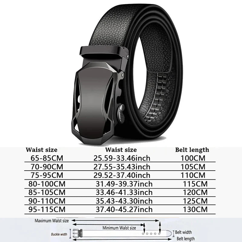 Men's Genuine Leather Automatic Belt - We Are Old Money 378EB9A8EEE04ECD84BE49A49CF2C824