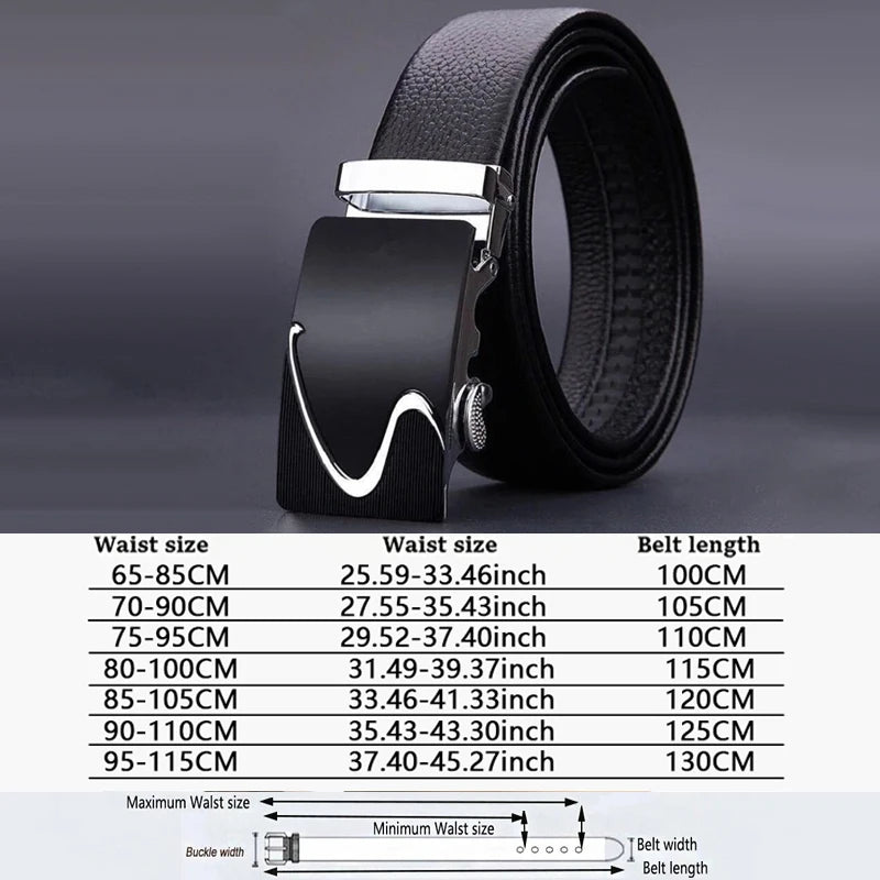 Men's Genuine Leather Automatic Belt - We Are Old Money 18BDC5346EE244289245FCDE1E7D51AC