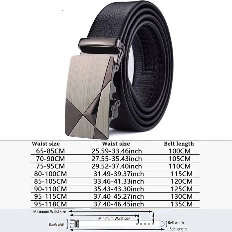 Men's Genuine Leather Automatic Belt - We Are Old Money 378EB9A8EEE04ECD84BE49A49CF2C824