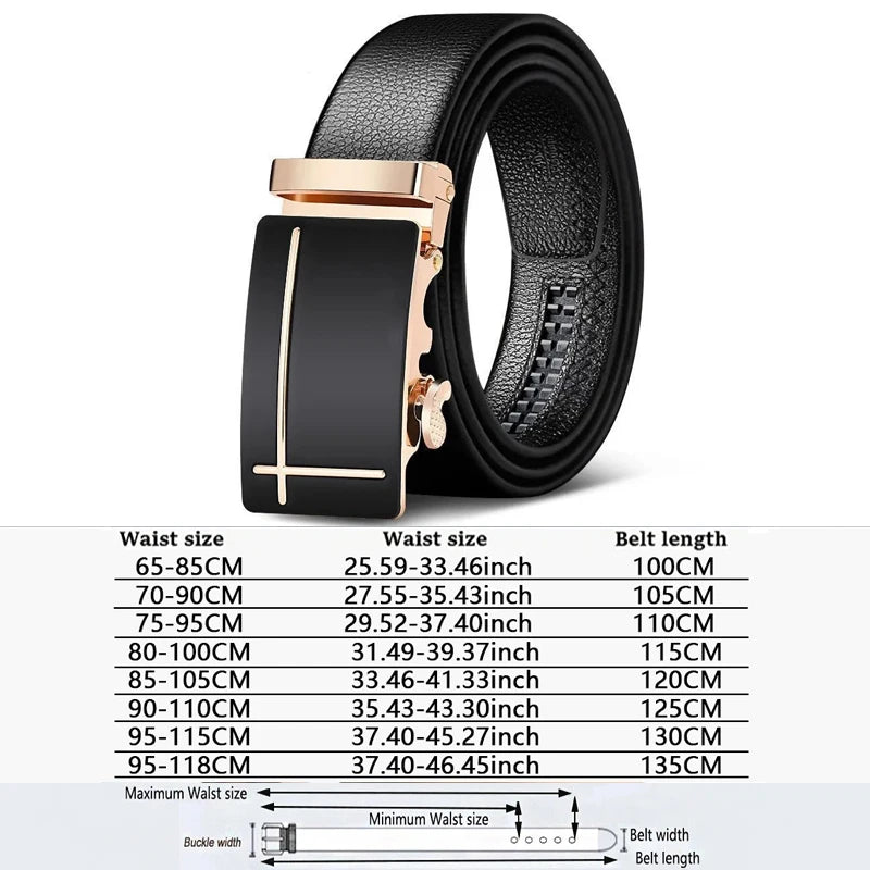 Men's Genuine Leather Automatic Belt - We Are Old Money 7C11584F1B984A16B21A781FE4B066A5