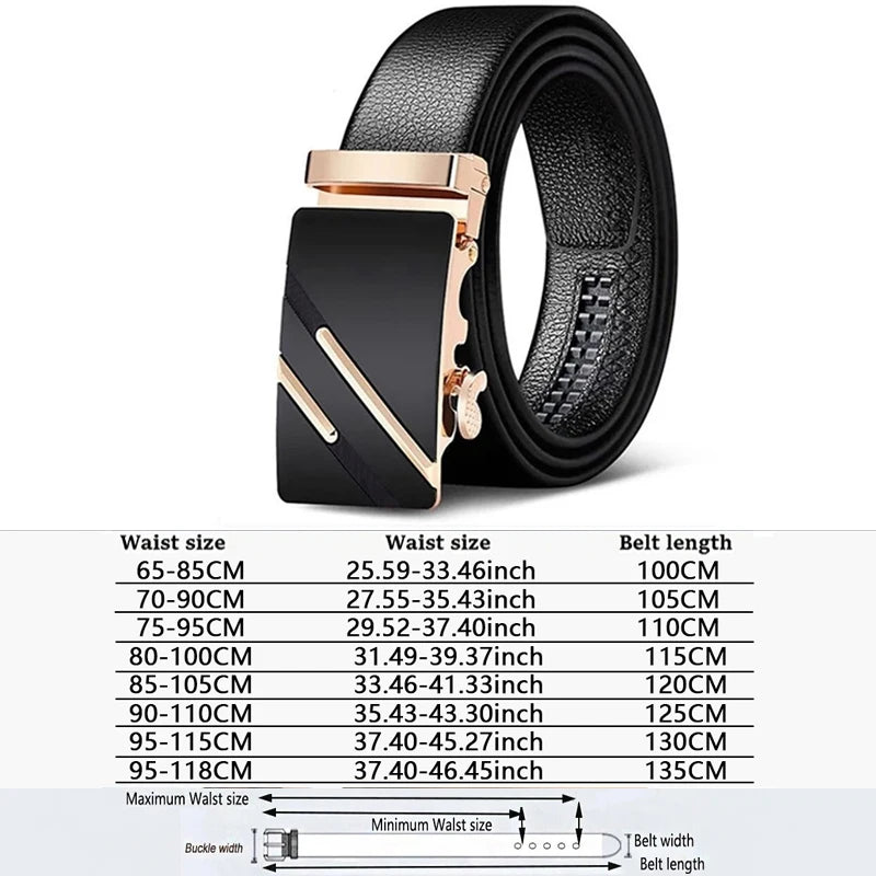Men's Genuine Leather Automatic Belt - We Are Old Money 18BDC5346EE244289245FCDE1E7D51AC