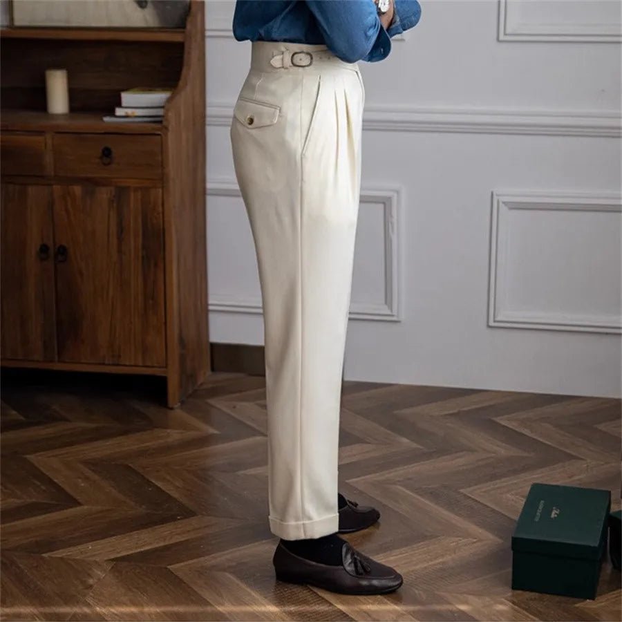 Old Money Men's High-Waist Trousers - We Are Old Money 7CD2289D0E214C0689C828B3475ACEB5