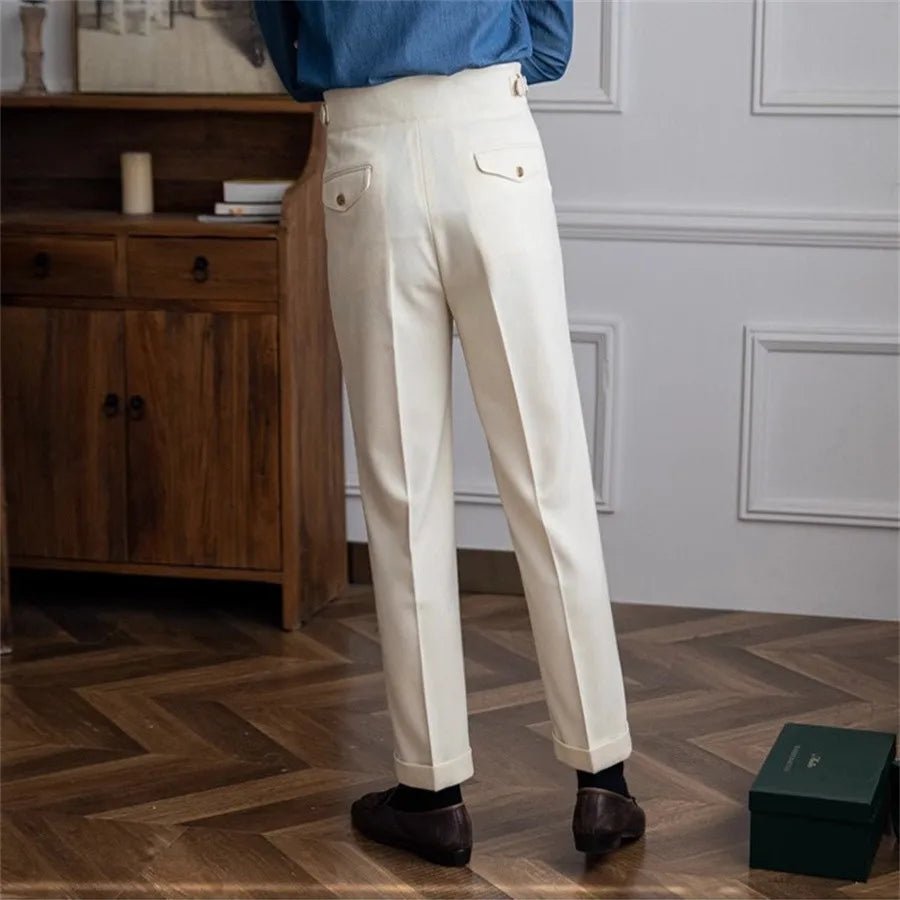 Old Money Men's High-Waist Trousers - We Are Old Money 7CD2289D0E214C0689C828B3475ACEB5