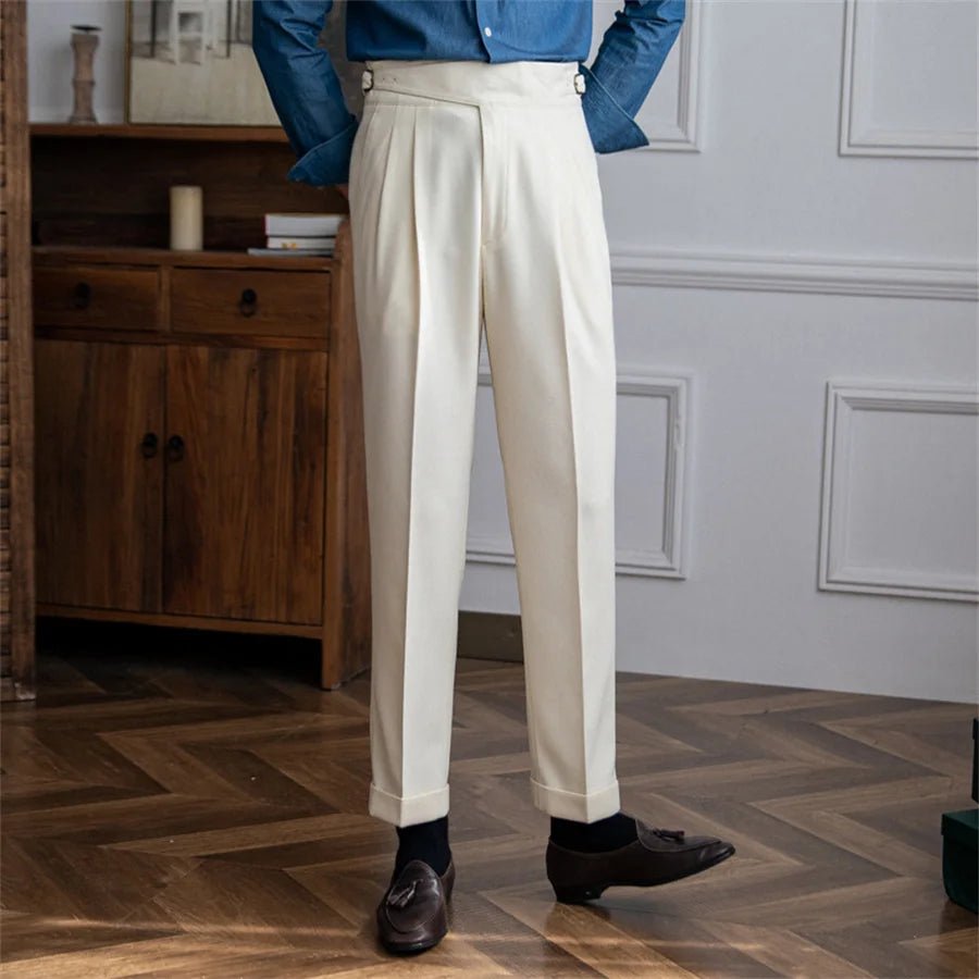 Old Money Men's High-Waist Trousers - We Are Old Money 7CD2289D0E214C0689C828B3475ACEB5