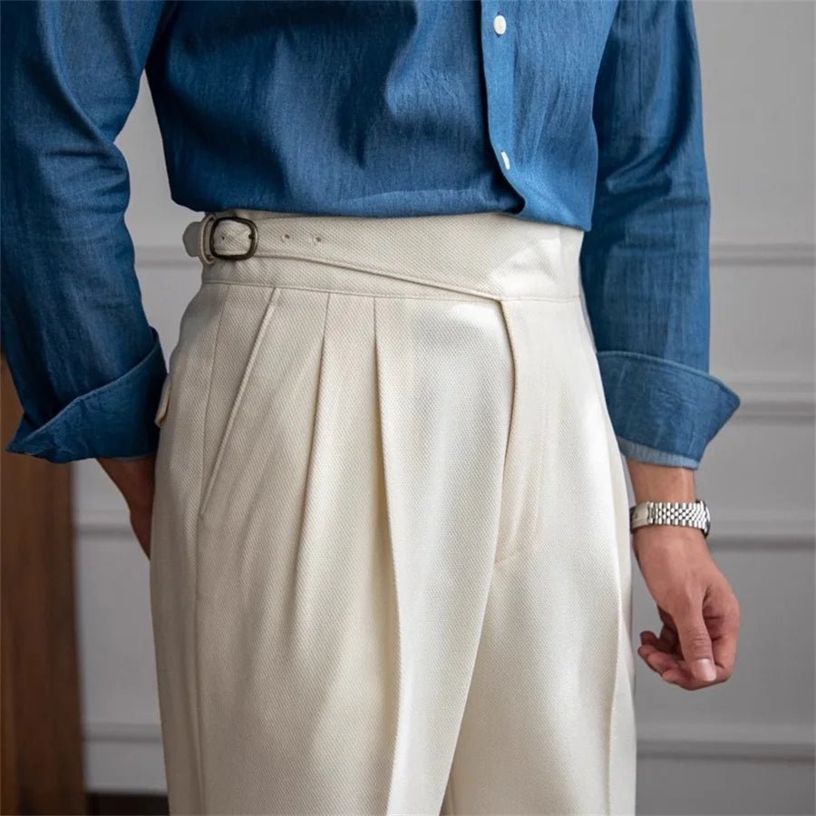 Old Money Men's High-Waist Trousers - We Are Old Money 7CD2289D0E214C0689C828B3475ACEB5