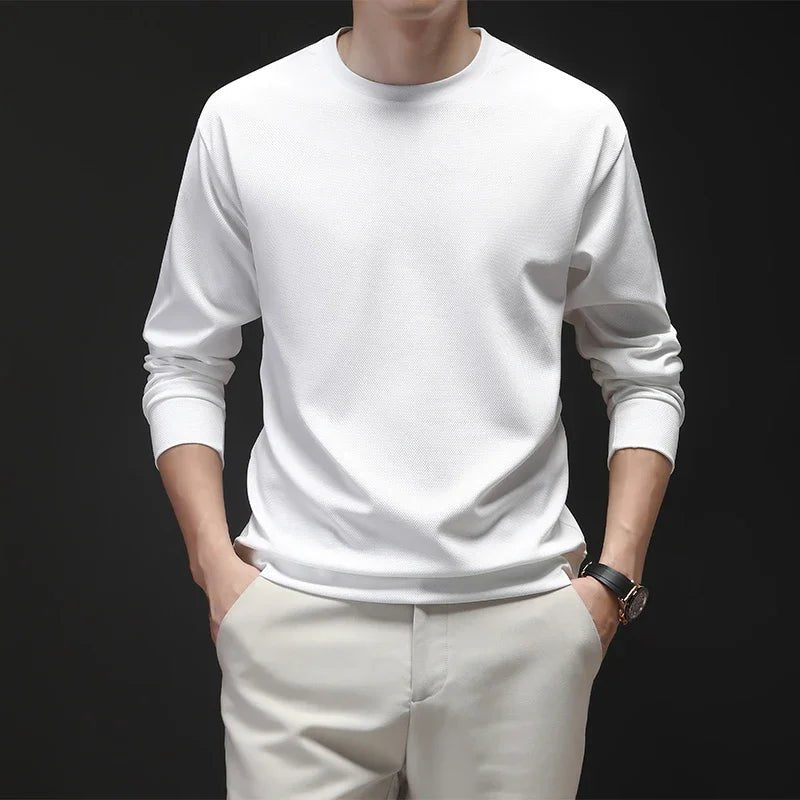 Old Money Casual Long Sleeved Round Neck - We Are Old Money C348C1E490294AB092F209D61DB4D14F