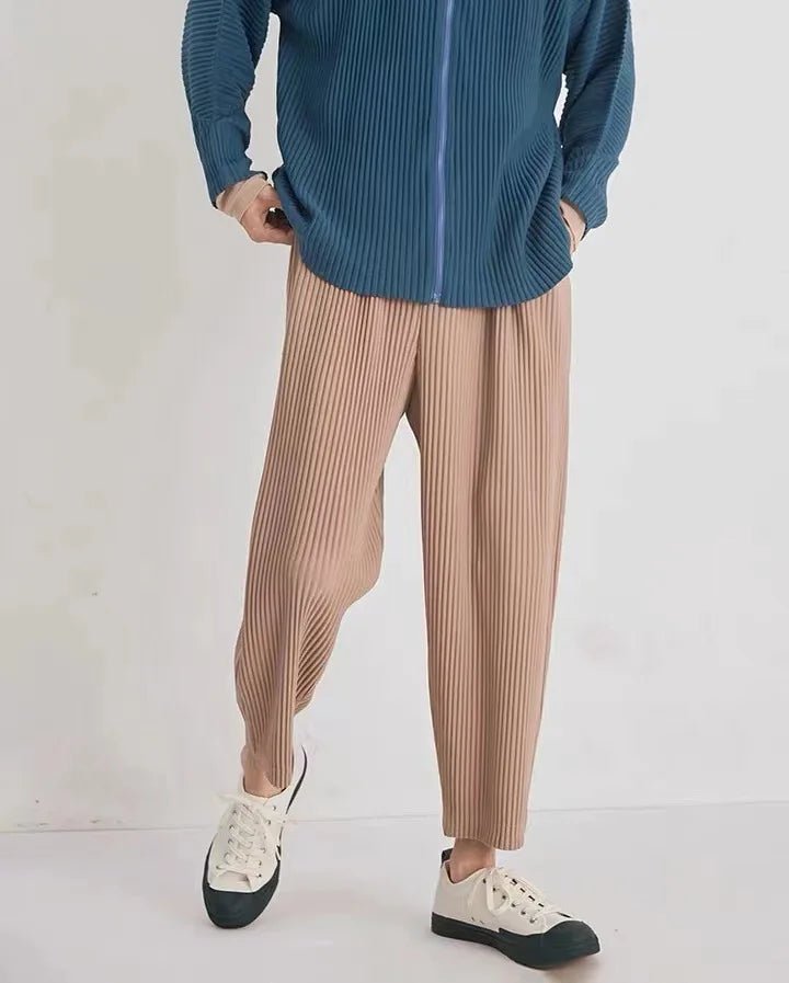 Old Money Miyake Pleated Pants - We Are Old Money B3B45881F3C34518BB0219B95D596844