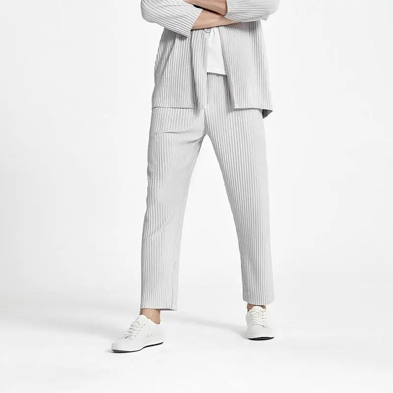 Old Money Miyake Pleated Pants - We Are Old Money B3B45881F3C34518BB0219B95D596844
