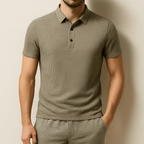 Old Money Lop-up Hollow Polo Shirt - We Are Old Money 4BA27603532F47DA8BABC1320D94E2F2