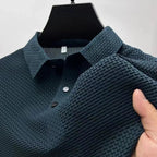 Old Money Lop-up Hollow Polo Shirt - We Are Old Money 4BA27603532F47DA8BABC1320D94E2F2