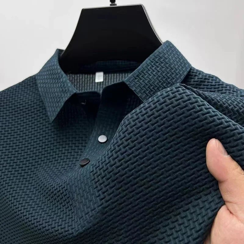 Old Money Lop-up Hollow Polo Shirt - We Are Old Money 4BA27603532F47DA8BABC1320D94E2F2
