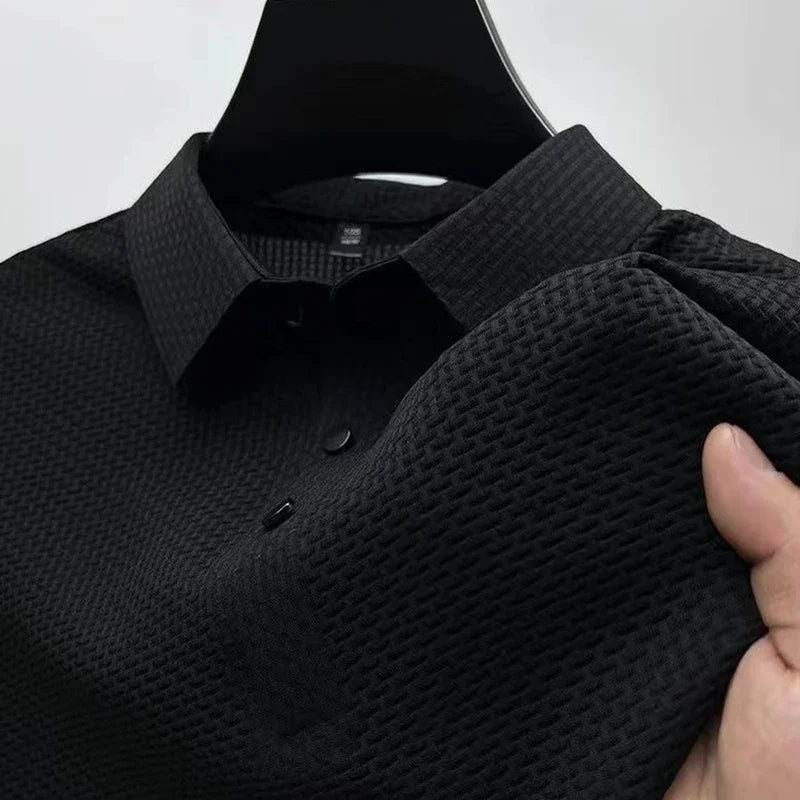 Old Money Lop-up Hollow Polo Shirt - We Are Old Money 4BA27603532F47DA8BABC1320D94E2F2