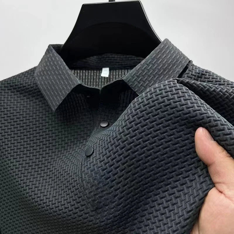 Old Money Lop-up Hollow Polo Shirt - We Are Old Money 4BA27603532F47DA8BABC1320D94E2F2