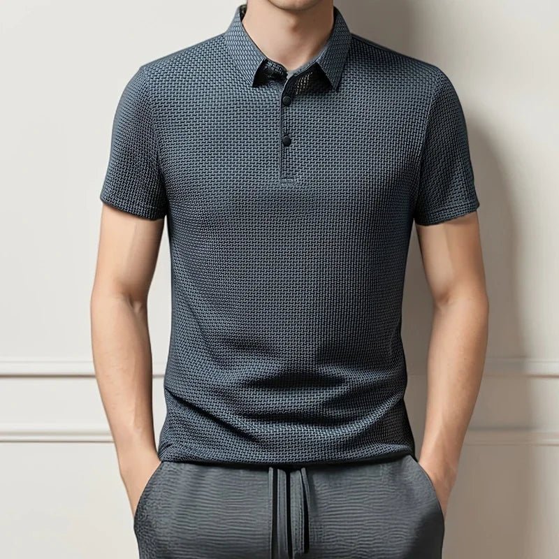 Old Money Lop-up Hollow Polo Shirt - We Are Old Money 4BA27603532F47DA8BABC1320D94E2F2
