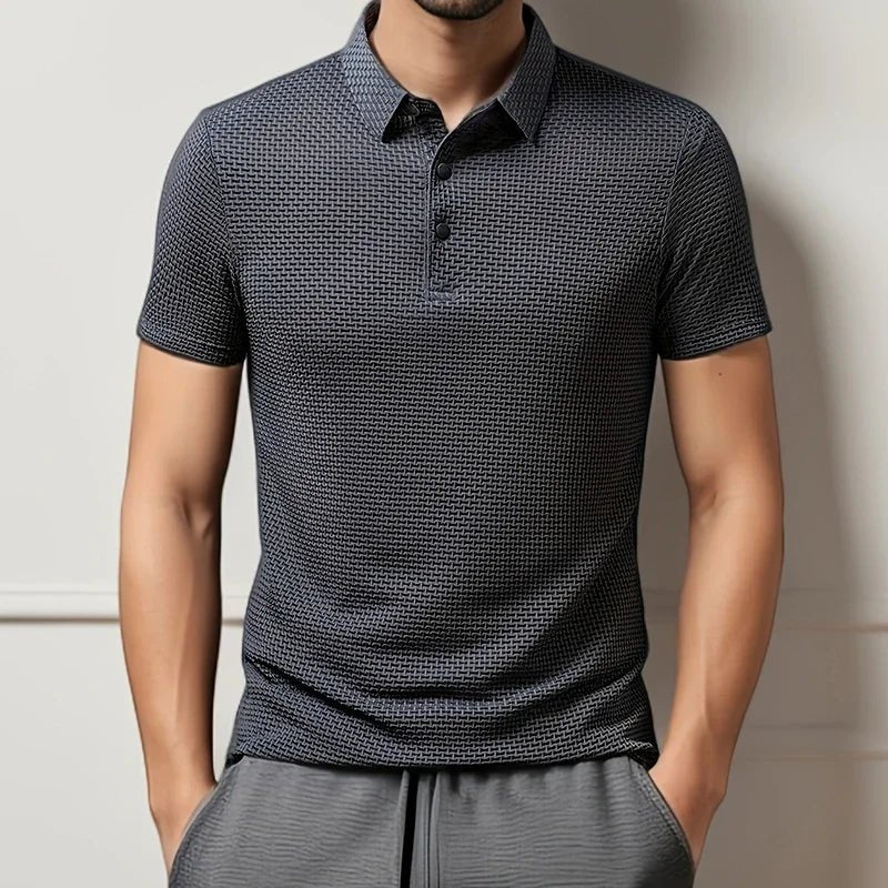 Old Money Lop-up Hollow Polo Shirt - We Are Old Money 4BA27603532F47DA8BABC1320D94E2F2