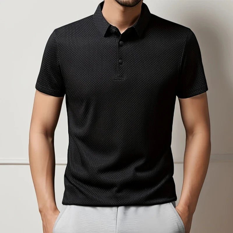 Old Money Lop-up Hollow Polo Shirt - We Are Old Money 4BA27603532F47DA8BABC1320D94E2F2