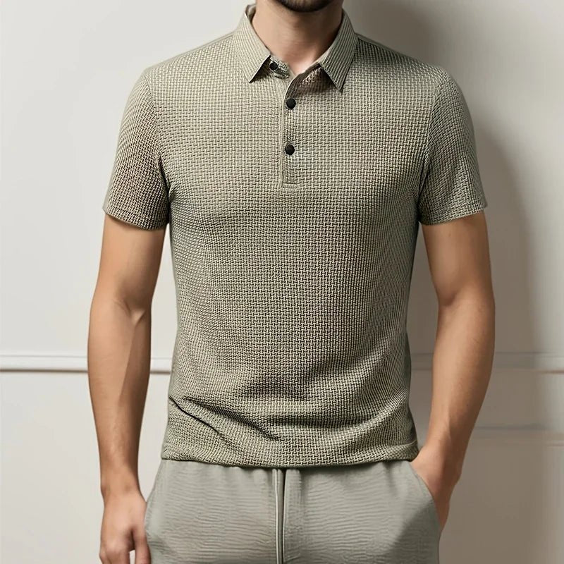 Old Money Lop-up Hollow Polo Shirt - We Are Old Money 4BA27603532F47DA8BABC1320D94E2F2