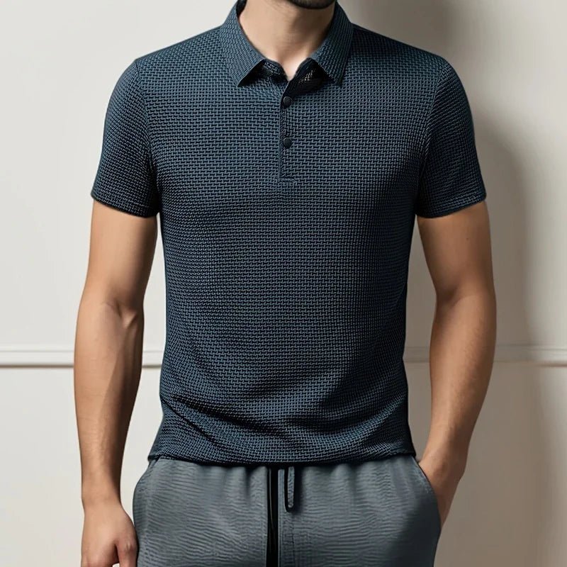 Old Money Lop-up Hollow Polo Shirt - We Are Old Money 4BA27603532F47DA8BABC1320D94E2F2