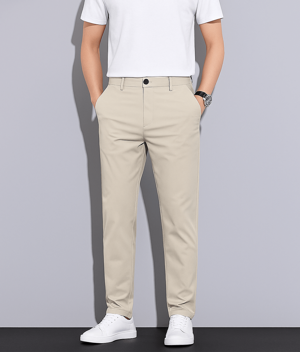 Old Money Silk Slim Straight Pants - We Are Old Money 22F19F8688D14352928386354E5C2AE4