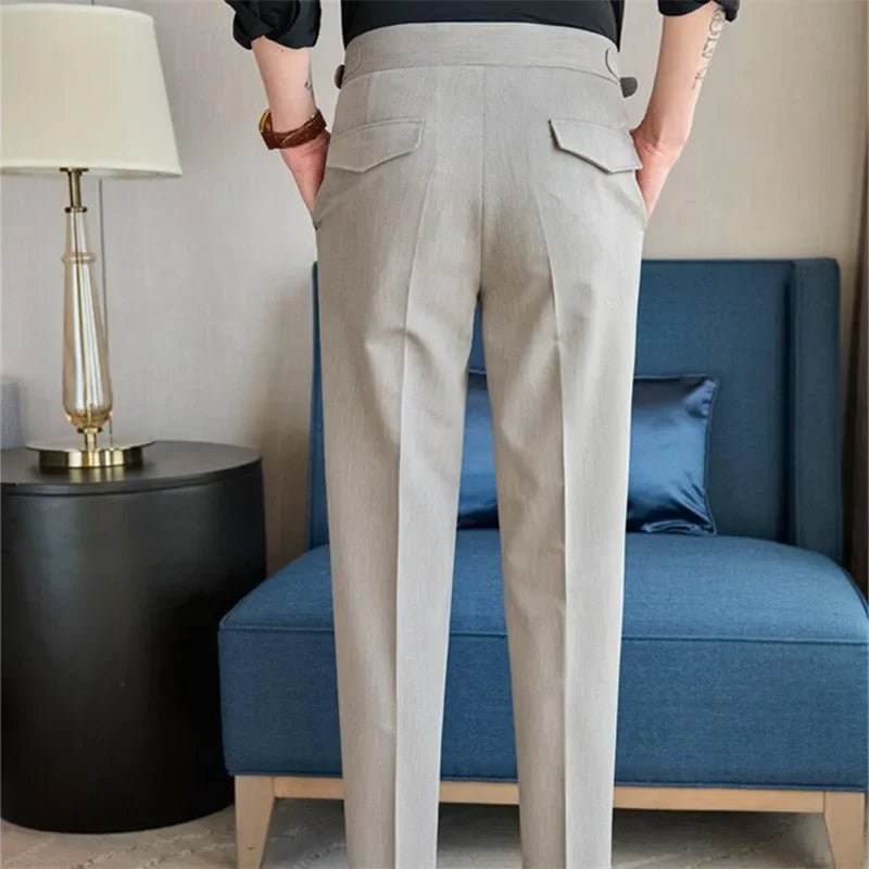 Old Money Men's High Waist Pantalon - We Are Old Money A647B41A618E4385B93F5CCAED28F4F7