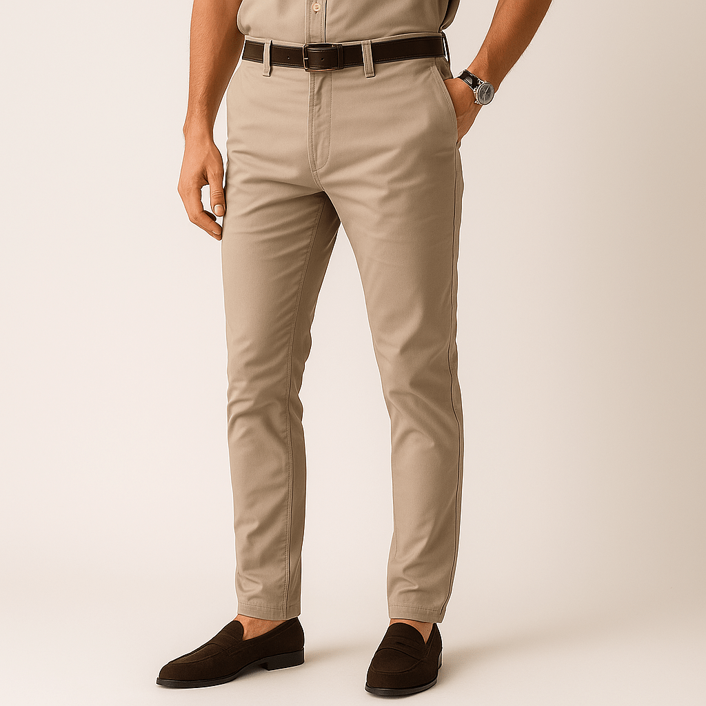 Old Money Solid Color Cotton Trousers - We Are Old Money 93B4426B3A4F463CA8D05814F6AA5817