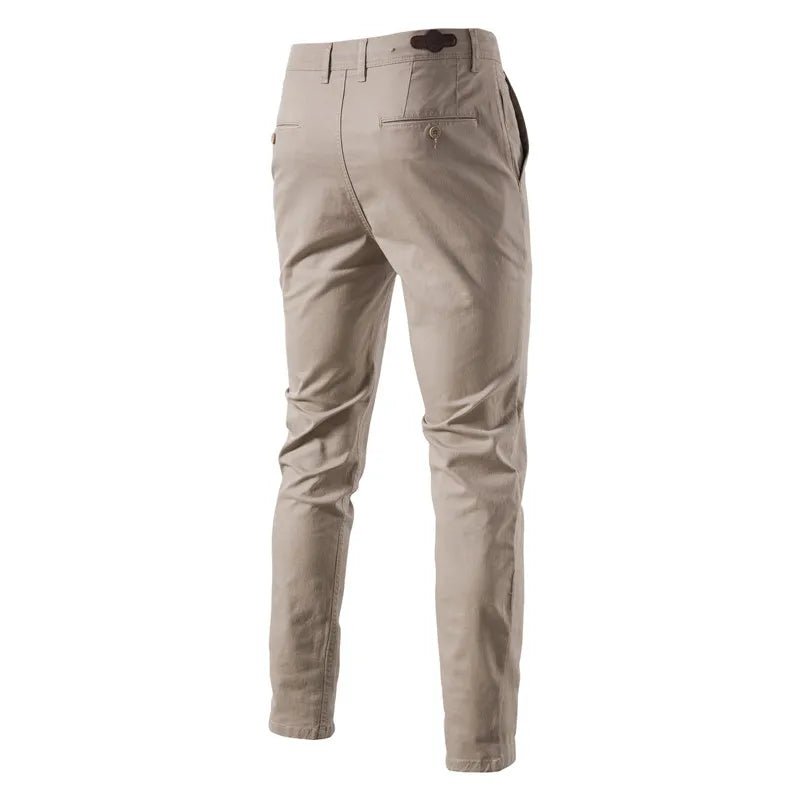 Old Money Solid Color Cotton Trousers - We Are Old Money 93B4426B3A4F463CA8D05814F6AA5817