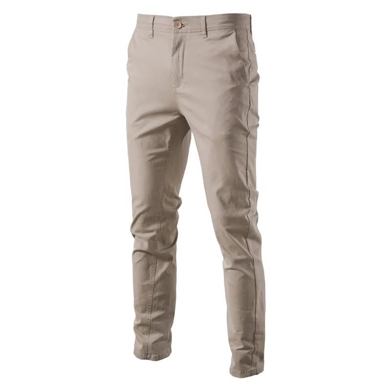 Old Money Solid Color Cotton Trousers - We Are Old Money 93B4426B3A4F463CA8D05814F6AA5817