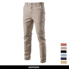 Old Money Solid Color Cotton Trousers - We Are Old Money 93B4426B3A4F463CA8D05814F6AA5817