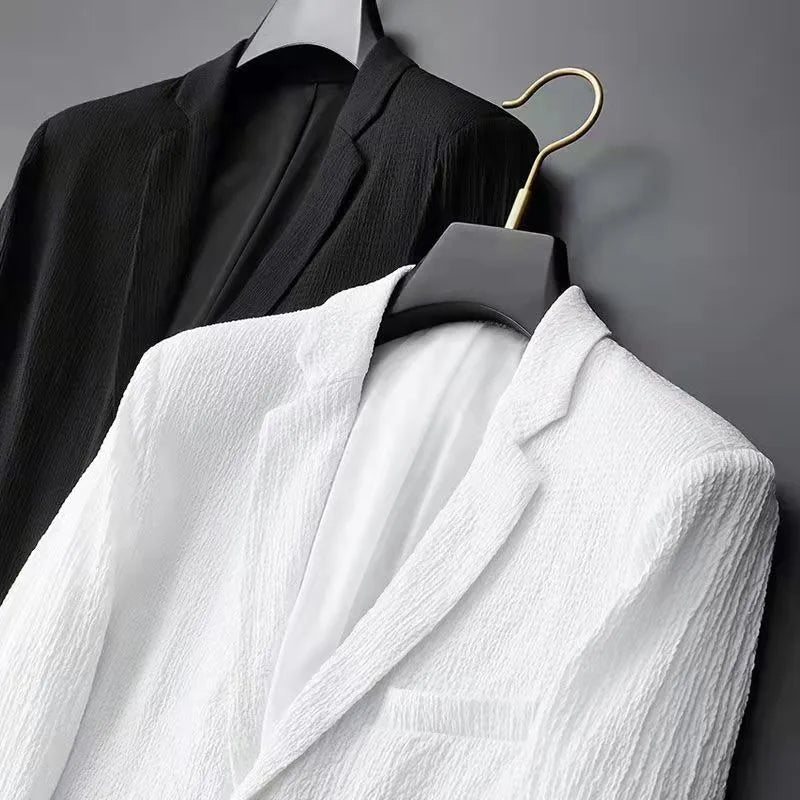 Old Money Men's White Blazer & Trouser Set - We Are Old Money 0218929C492F4530B69A05565022C73F