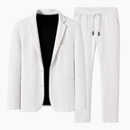Old Money Men's White Blazer & Trouser Set - We Are Old Money 0218929C492F4530B69A05565022C73F