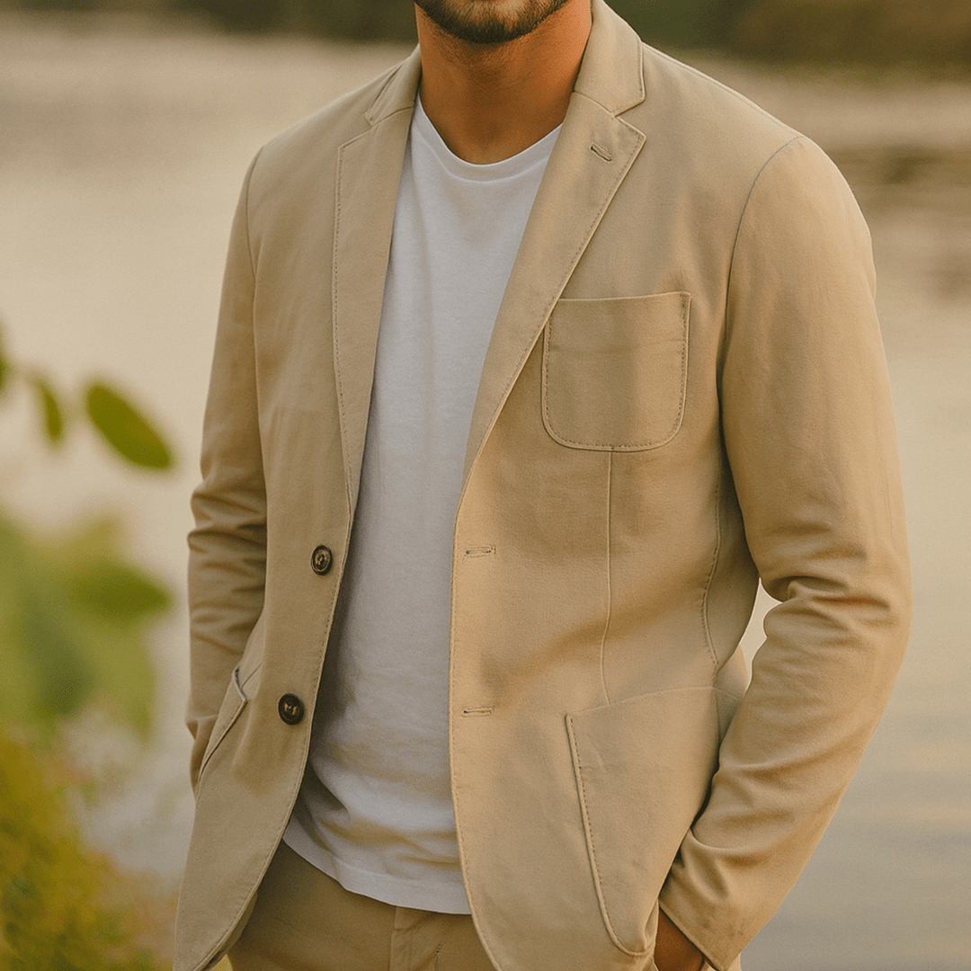 Old Money Midnight Heritage Cotton Suit Jacket - We Are Old Money 7E1584E4EAB6420D829CF658E4ED224D