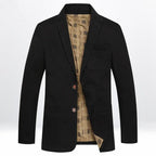 Old Money Midnight Heritage Cotton Suit Jacket - We Are Old Money 7E1584E4EAB6420D829CF658E4ED224D
