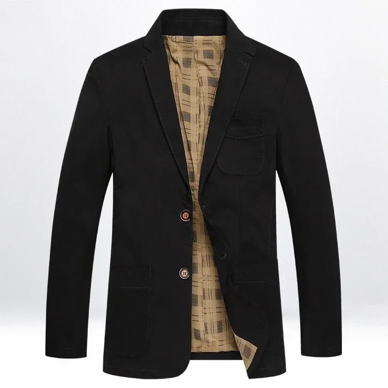 Old Money Midnight Heritage Cotton Suit Jacket - We Are Old Money 7E1584E4EAB6420D829CF658E4ED224D