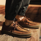 Old Money Vintage Leather Suede Shoes - We Are Old Money FE8317B80EE449109F79A15AF3919560