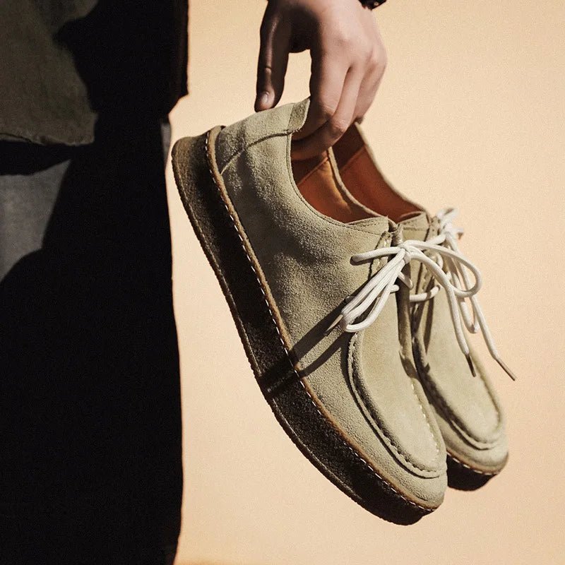 Old Money Vintage Leather Suede Shoes - We Are Old Money FE8317B80EE449109F79A15AF3919560