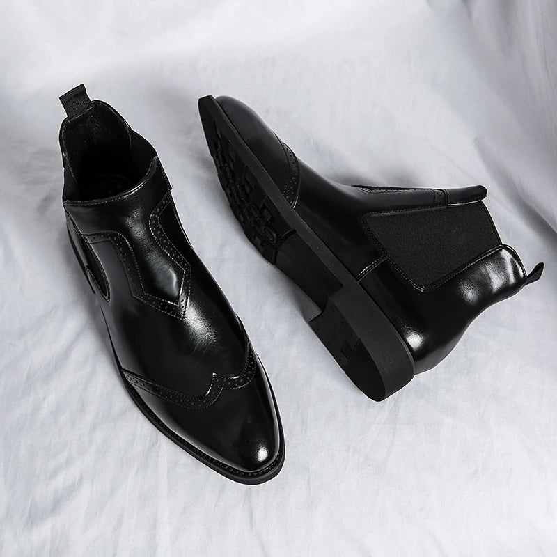 Old Money British Style Chelsea Boots - We Are Old Money CEF1B23905854E87B4EF8FBA259ADBD5