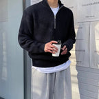 Old Money Casual Men's Half - Zip Pullover - We Are Old Money 76165DC470D544CD92885C8527E7B253