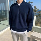Old Money Casual Men's Half - Zip Pullover - We Are Old Money DC0D71B584EE4819A68EB2C9397212C3