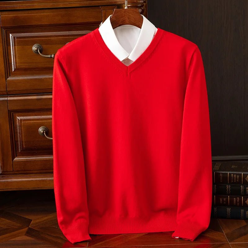 Old Money Heritage Cashmere V - Neck - We Are Old Money 4422B1F2CEB54B02AAE96EF623363569