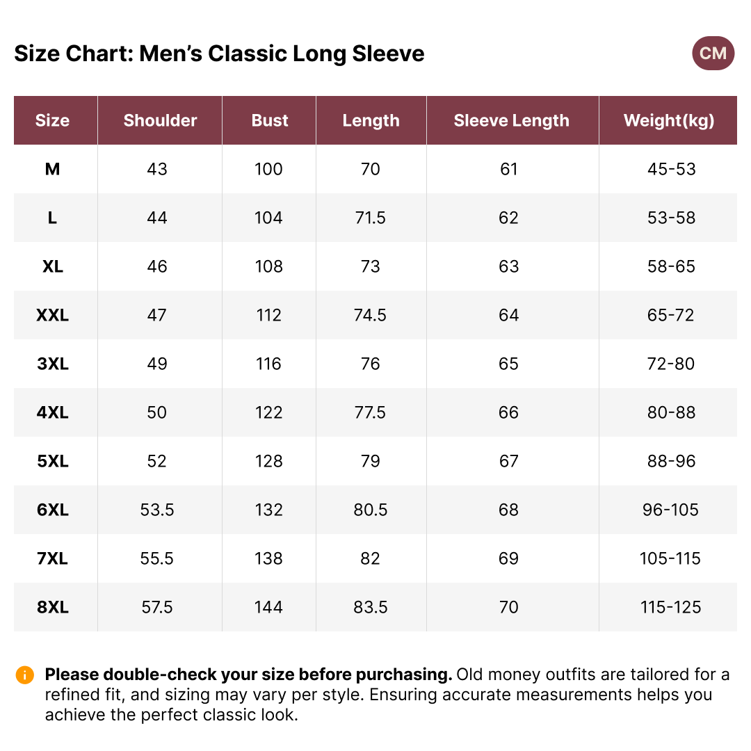 Old Money Men’s Classic White Long Sleeve - We Are Old Money EEB5A6E163924218B5B18E3714030706