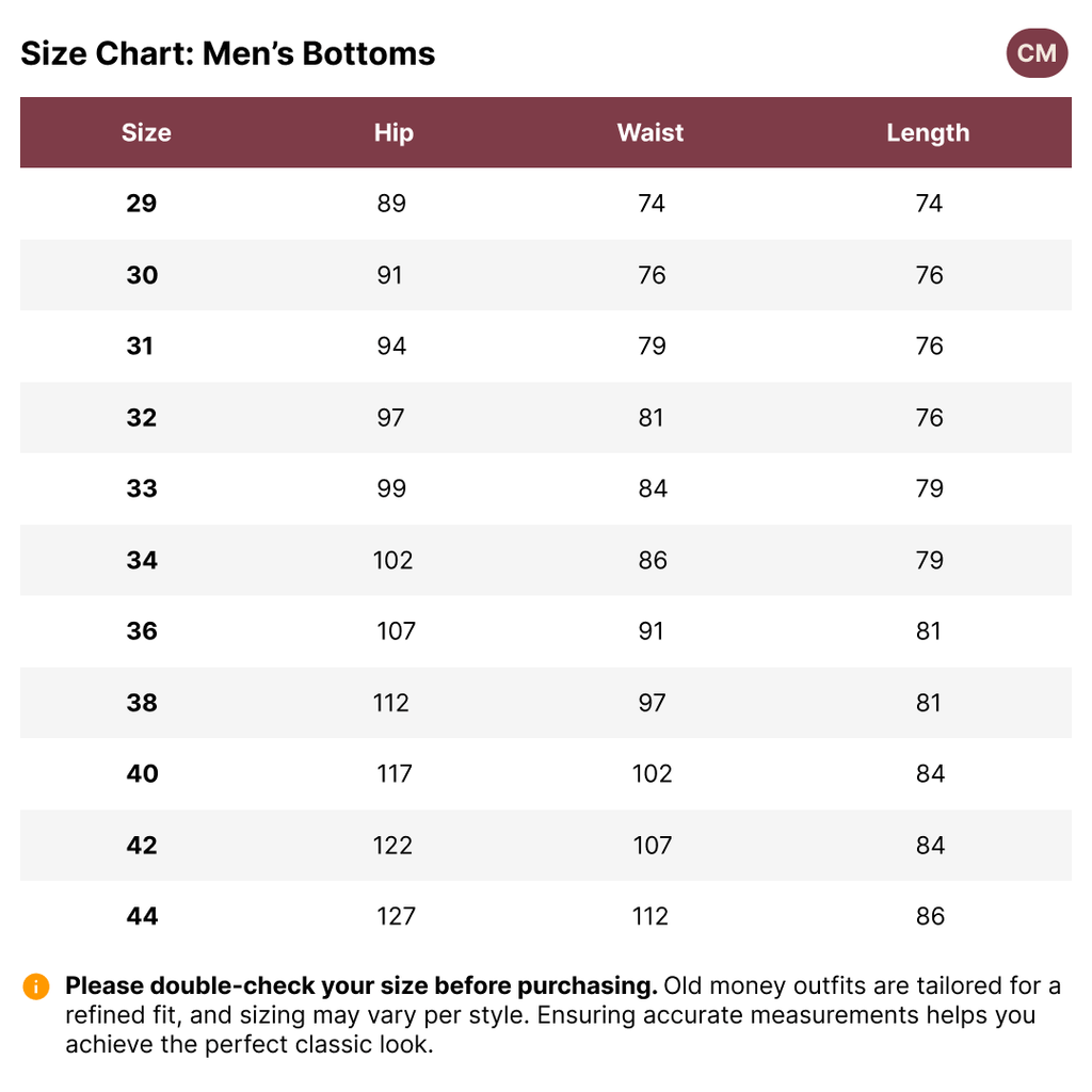 Old Money Men's High Waist Pantalon - We Are Old Money A647B41A618E4385B93F5CCAED28F4F7