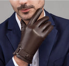 Old Money Men's Luxury Genuine Sheepskin Touchscreen Gloves - We Are Old Money D75B85DF592449C9B5DAB06E7BC44444