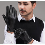 Old Money Men's Luxury Genuine Sheepskin Touchscreen Gloves - We Are Old Money CA1CB1D712A846D9A934645C177E9DDF