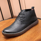 Old Money Men's Soft Cowhide High - Ankle Boots - We Are Old Money 023421F637654E20A81DB1089F63F2DB