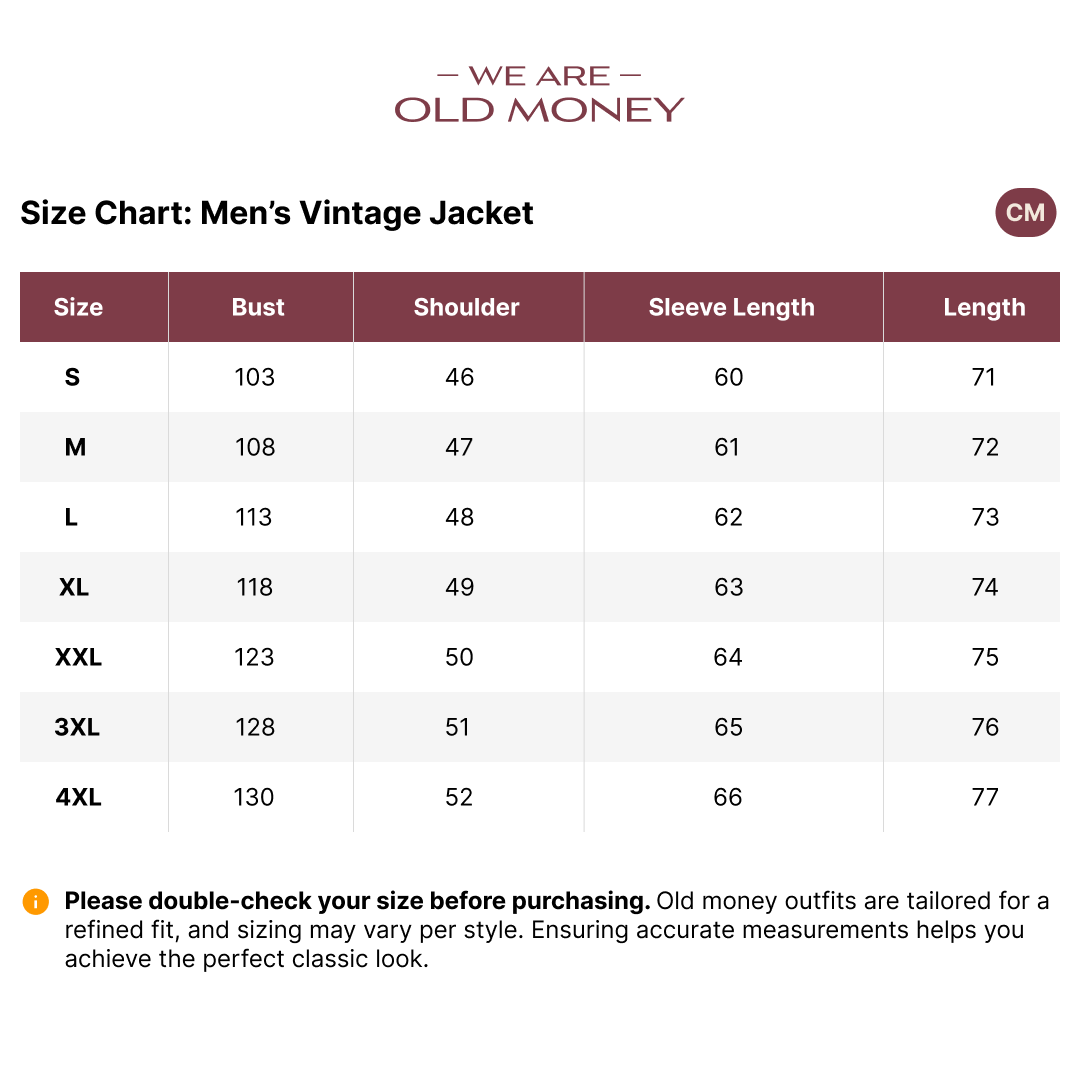 Old Money Men’s Vintage Jacket - We Are Old Money 0B82CDB561444D3BA3A10CCE947138B2
