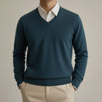 Old Money Men's Warm Elastic Knitted Pullover - We Are Old Money D073125D52964BB891A78A0E4F863C7E