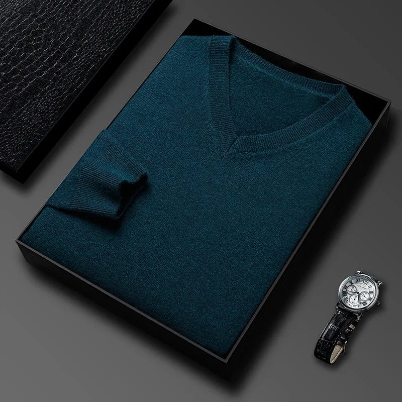 Old Money Men's Warm Elastic Knitted Pullover - We Are Old Money 2247F79AA59447C5874309FE2149E00D